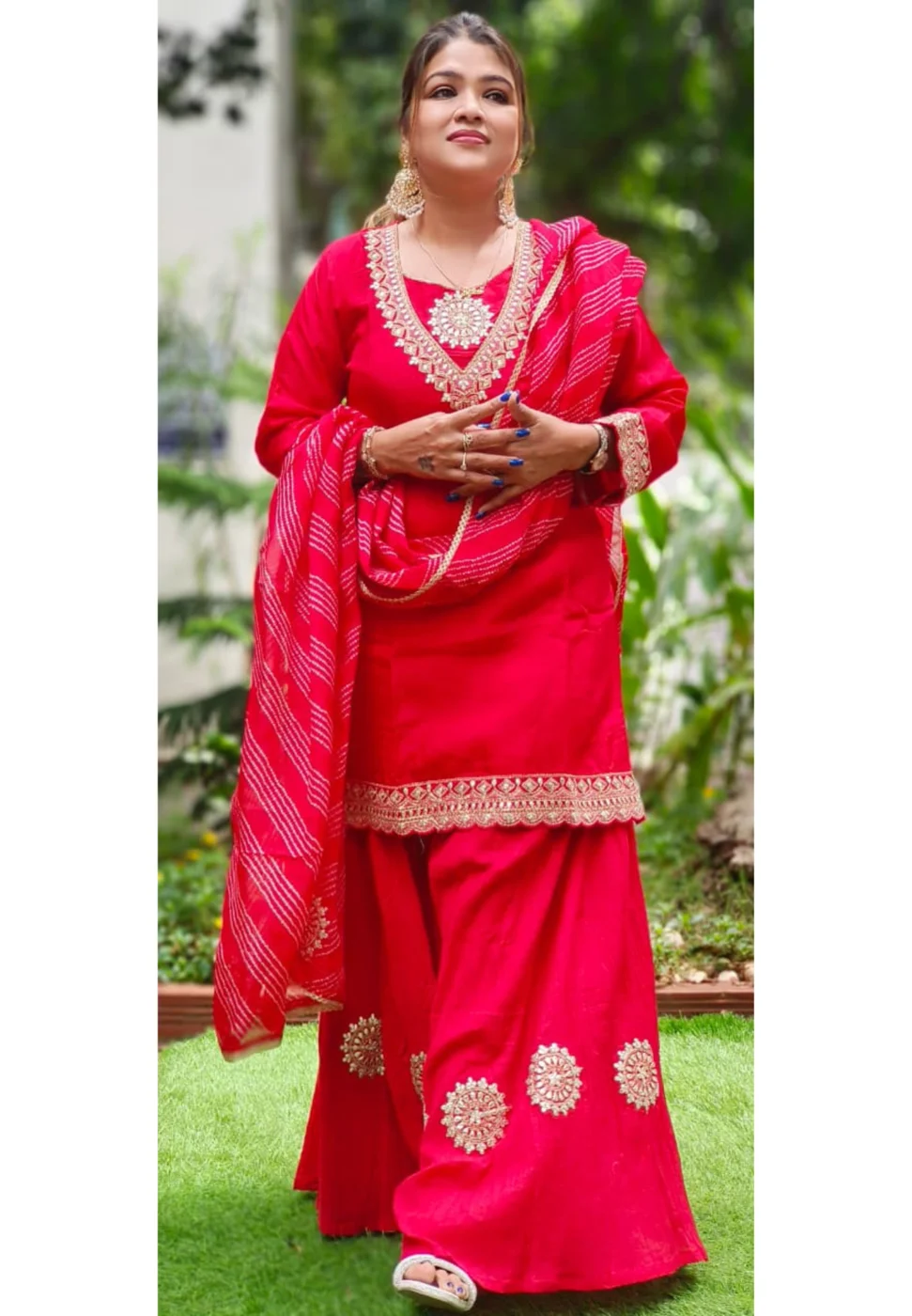 Crimson Grace Sharara Set